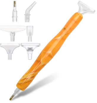 Стилус для Алмазної Мозаїки + 6 насадок SHLab Orange (30550)
