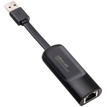 Зовнішній мережевий адаптер USB-LAN з гігабітним інтернетом Addap UA2RJ45-01, мережева карта RJ-45, 1 Гбіт/с (0205)