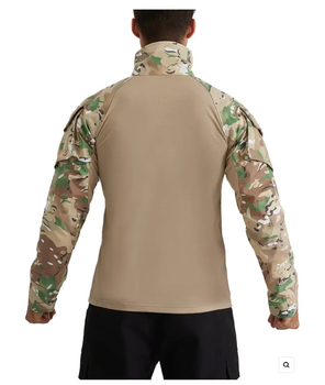 Тактические боевая военная рубашка Убакс ВСУ мультикам, армейская рубашка для военных UBACS Multicam р.3XL