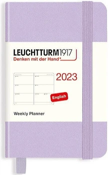 Щотижневик горизонтальний Leuchtturm1917 на 2023 рік міні А7 7 х 11 см бузковий
