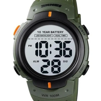 Чоловічий Спортивний Тактичний Годинник Skmei Neon 10 Bar (169142)