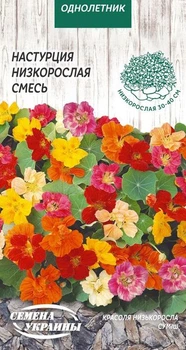 Семена Настурция Низкорослая смесь, 1 г (Семена Украины)