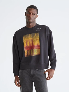 Світшот оверсайз чоловічий Calvin Klein 582691455 L Чорний (1159773749)