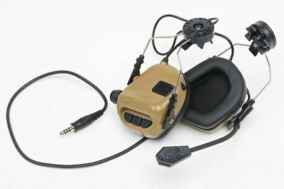 Активні навушники із гарнітурою Earmor M32H MOD 3 koy для шолома fast