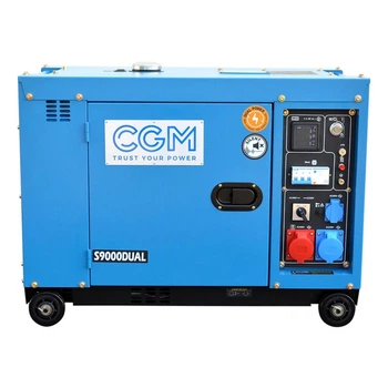 Генератор дизельний 7,2 кВт одно/трехфазный звукоизолированый CGM S9000DUAL