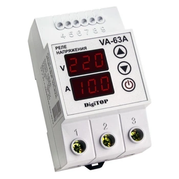 Реле напряжения DigiTOP с контролем тока VA-protector VА-63 (11005921)
