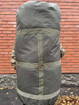 Рюкзак сумка баул олива 120 л військовий ЗСУ тактичний баул, баул армійський APR-4