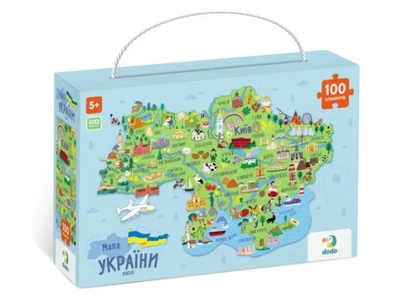 Пазл Карта Украины, DoDo, 100 эл., 300267