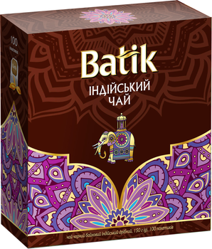 Чай чорний Batik Індійський чай 1.5 г х 100 шт (4820171919613)