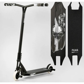 Самокат трюковий МТ-30377 Best Scooter "FEAR", SCS-система, ПЕГИ, алюмінієвий диск та дека, колеса PU, d=115мм, ширина керма 58 см
