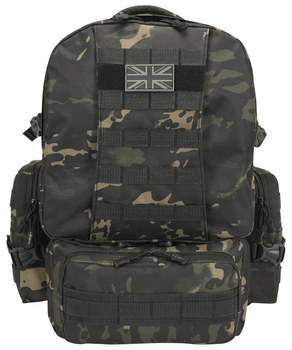 Рюкзак тактический военный армейский KOMBAT UK Expedition Pack мультикам черный 50л (OPT-27051)