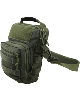 Сумка тактическая на плечо военная KOMBAT UK Hex-Stop Explorer Shoulder Bag Размер оливковый (OPT-12951)