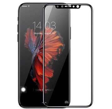 Защитное стекло Baseus Tempered Glass 0.23mm Silk-Screen 3D Arc for iPhone X/Xs/11 Pro, Black (SGAPIPH8-ASL01)