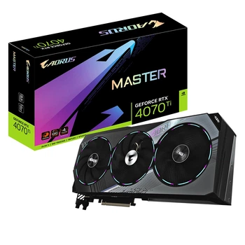 Відеокарта GeForce RTX 4070 Ti 12GB GDDR6X Aorus Master Gigabyte (GV-N407TAORUS M-12GD)