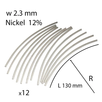 Лады для гитары Metallor Nickel Silver 2.3 mm Low MFR23L (12x130)