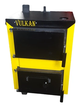 Класичний твердопаливний котел Vulkan Classic 18 кВт з чавунними колосниками