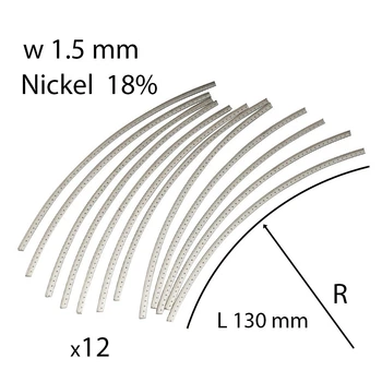 Лады для гитары Metallor Nickel Silver 1.5 mm Hard MFR15H (12x130)