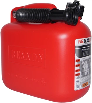 Канистра пластиковая для топлива Rexxon 5 л (4260404112013)