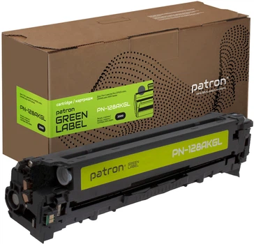 Картридж Patron Green Label сумісний аналог HP 128A (CE320A) Black (PN-128AKGL)