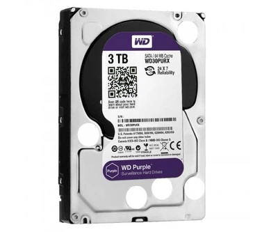 Накопичувач HDD SATA 3.0TB WD Purple 5400rpm 64MB (WD30PURX) Refurbished