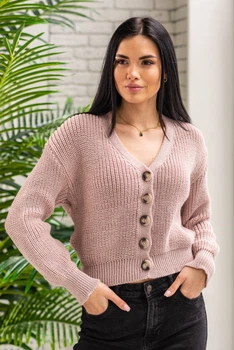 Fashions • Кофта жіноча Ненсі Fashions 44-52 пудра (3226-гу)