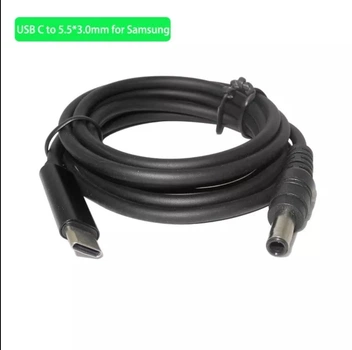 Кабель USB Type-C - 5.5*3.0 mm для Samsung, PD трігер до 90W, перехідник, адаптер живлення, перетворювач для ноутбуків, зарядного пристрою