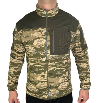 Кофта фліс з гербом Softshell піксель L