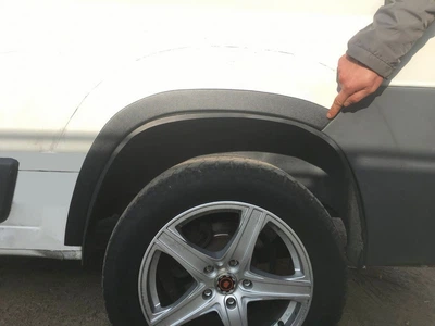 Комплект чорних накладок на арки (4 шт) із ABS-пластику для Citroen Jumper (2007-2014)