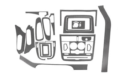 Mercedes Vito W639 (2004-2006) - Накладки на панель Meric (полный комплект, карбон)