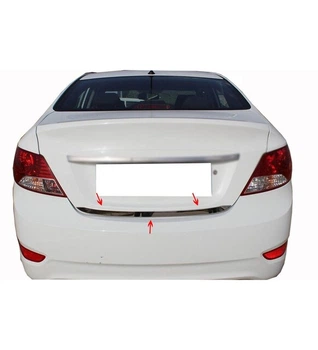 Hyundai Accent 2011-2017 нержавеющая стальная кромка багажника Carmos