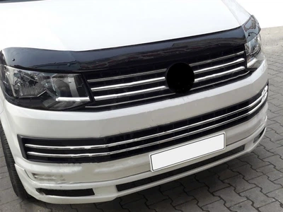 Volkswagen T6 (2015-2019) - Накладки на решетку бампера из нержавеющей стали (6 шт)