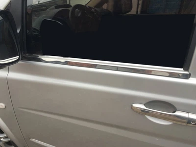 Молдинги для стекол из нержавеющей стали OmsaLine (2 шт) для Mercedes Vito W639 (2004-2014)