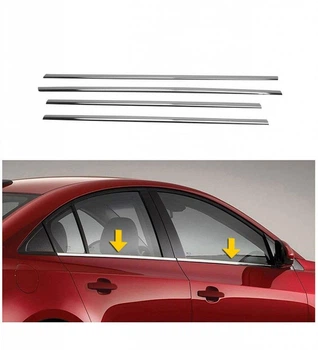 Нержавеющая окантовка окон (4 шт) для Skoda Superb 2001-2009