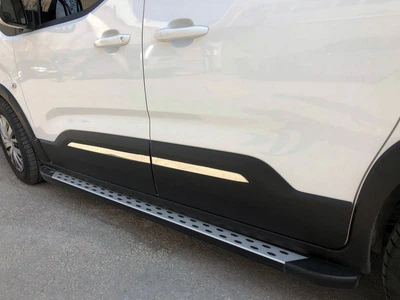 Peugeot Partner/Rifter (2019 и новее) накладки на дверной молдинг из нержавеющей стали Carmos