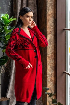 Fashions • Кардиган женский Этно Fashions 44-50 красный (4251-гу)
