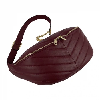 Сумка крос-боді жіноча шкіряна Genuine Leather 1035 винна