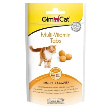 Ласощі для кішок GimCat Multi-Vitamin Tabs мультивітамін 40 г