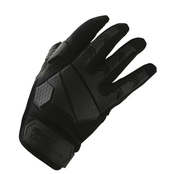 Тактичні військові рукавички KOMBAT UK захисні рукавиці S чорний TR_kb-atg-blk-s (OR.M_7C57F20857E4)