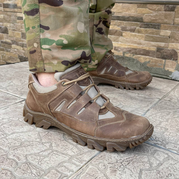 Кросівки чоловічі тактичні ЗСУ 7513 40 р 26 см коричневі (OR.M-4393165)