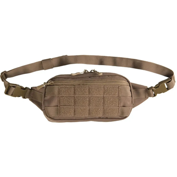 Тактическая сумка-бананка Mil-tec Fanny Pack Molle ВСУ (ЗСУ) 13512519 6653 23,5х6х12 см койот (OR.M-4354962)