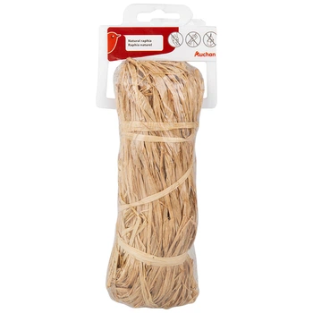 Рафия Auchan бежевая, 70 м