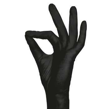 Перчатки нітрилові AMPri Style Black (100 шт./50 пар), чорні, розмір L