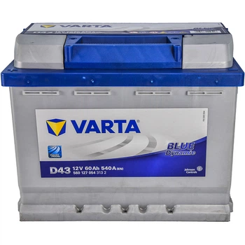 Акумулятор 60Ач Euro (T1) 242x175x190 з прямою полярністю 540A Blue Dynamic VARTA, VT 560127BD, /