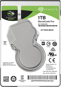 Жесткий диск Seagate Barracuda Pro 1TB 7200rpm 128MB ST1000LM049 2.5" SATA III