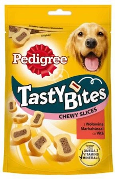 Ласощі для собак Pedigree Tasty Bites Жувальні шматочки 155 г (5998749128084)