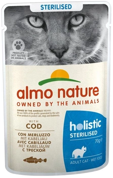 Mokra karma dla kotów wysterylizowanych Almo Nature Functional Sterilised z dorszem 70 g (8001154125863)