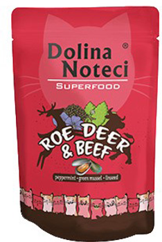 Вологий корм для котів Dolina Noteci Superfood з козулею та яловичиною 85 г (5902921304722)