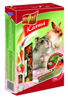 Karma dla chomików i królików VITAPOL Karmeo Life owocowo-warzywna 340g (5904479010247)