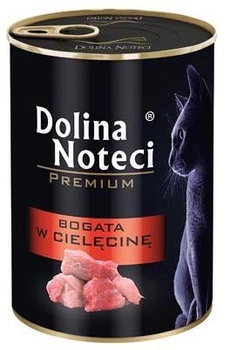 Вологий корм для котів Dolina Noteci Premium Телятина 400 г (5902921303725)
