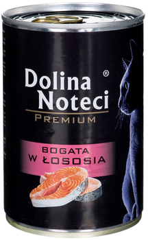 Вологий корм для котів Dolina Noteci Premium багатий на лосось 400 г (5902921303732)